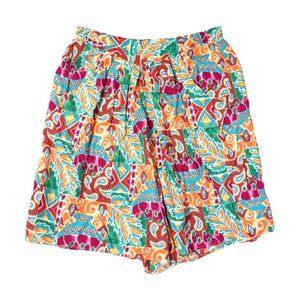 Vintage‎ Marilyn Women's Shorts Floral/Paisley Pattern High Rise Shorts Sz Large